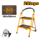 Non-slip Steps with Wide Platform Steel Tube Ladder ING-HT