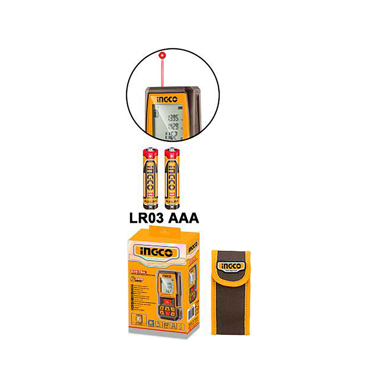 Laser Distance Detector 0°C ~ +50°C/2*1.5 AAA/0.05-70m HLDD0708 ING-MT