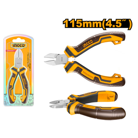 Ingco 4.5 Inch Mini Diagonal Cutting Pliers HMDCP08115 - Winland Depot