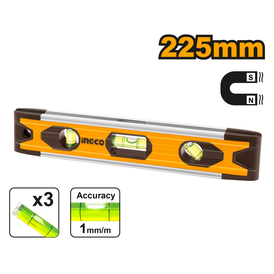 Ingco Mini Spirit Level Bar with Magnet HMSL01030