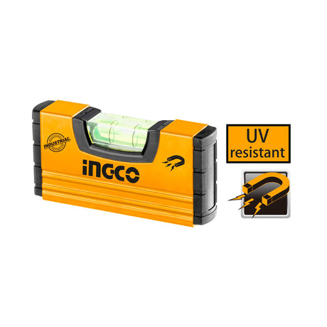 Ingco 10cm Mini Magnetized Hand Level HMSL03101 - Winland Depot