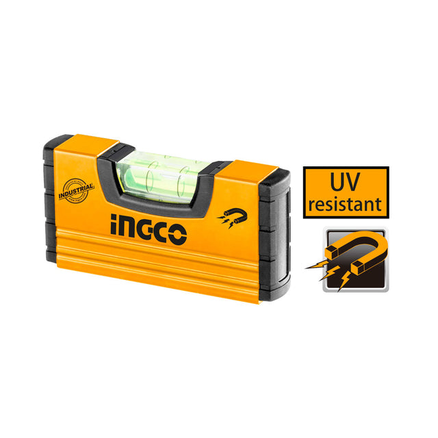 Ingco 10cm Mini Magnetized Hand Level HMSL03101 - Winland Depot
