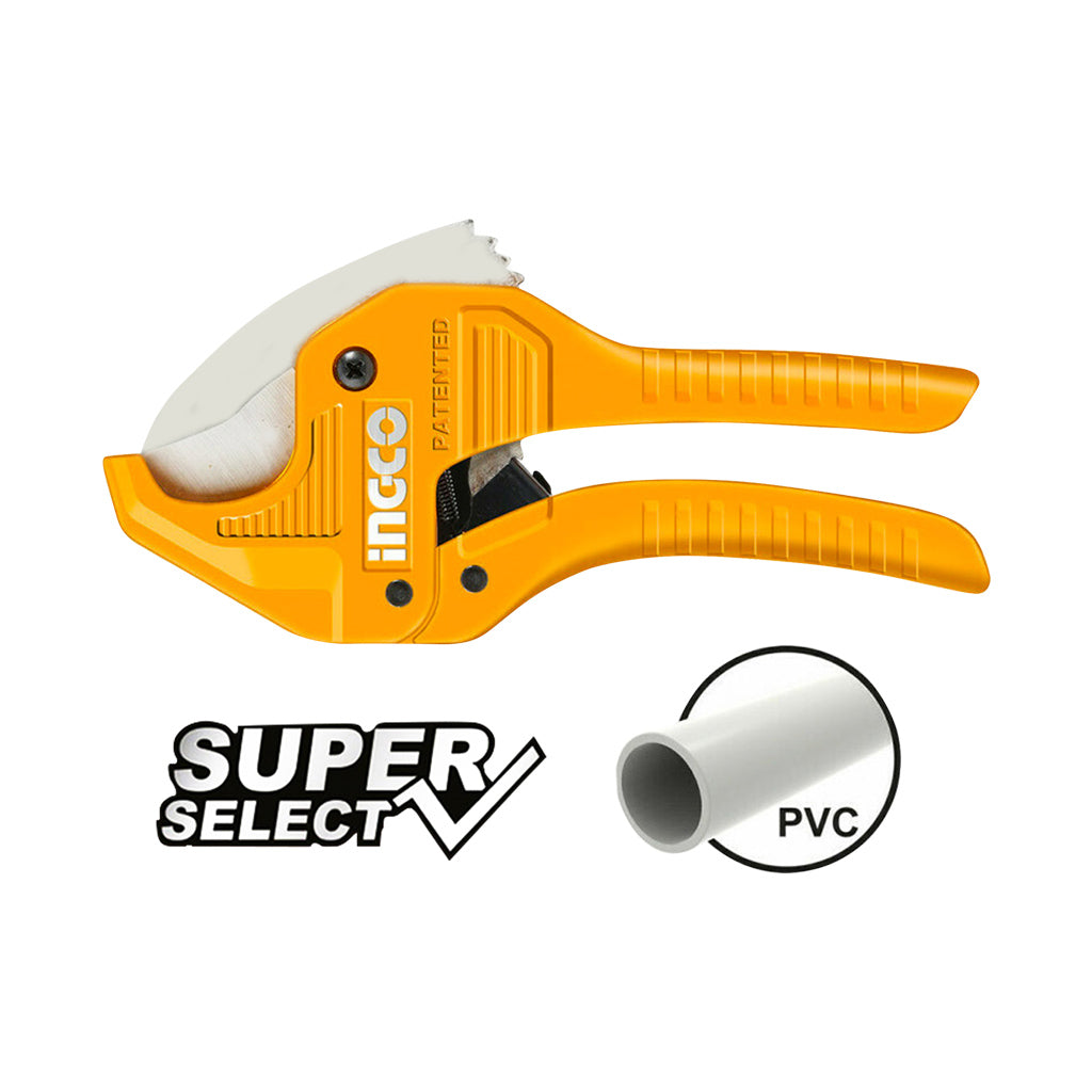 Ingco PVC Pipe Cutter 193mm 3-42mm Auto Open HPCS05428