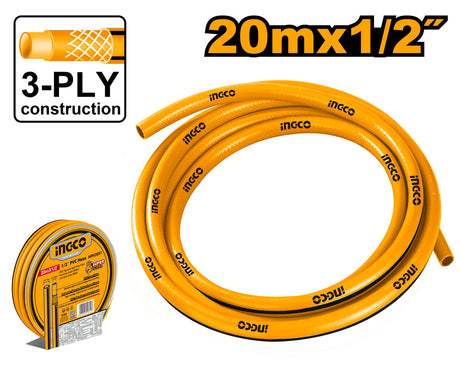 Ingco 1/2 Inch PVC Garden Spray Hose Heavy Duty 20 Meter HPH2001 - Winland Depot
