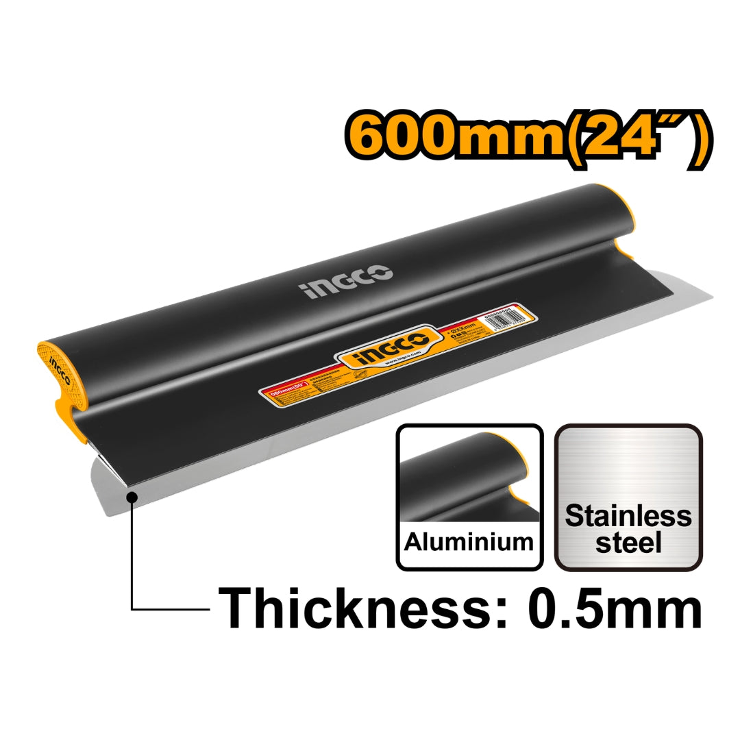 Ingco 180mm-800mm Drywall Skimming Blade Plastering Skim Coat Finishing Tools ING-HT