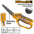 Ingco 255mm(10 Inch) Heavy Duty Titanium Rubber Grip Long - Blade Scissors HSCRS832558 - Winland Depot