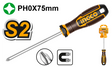 INGCO Phillips screwdriver with magnetic tip and ergonomic handle