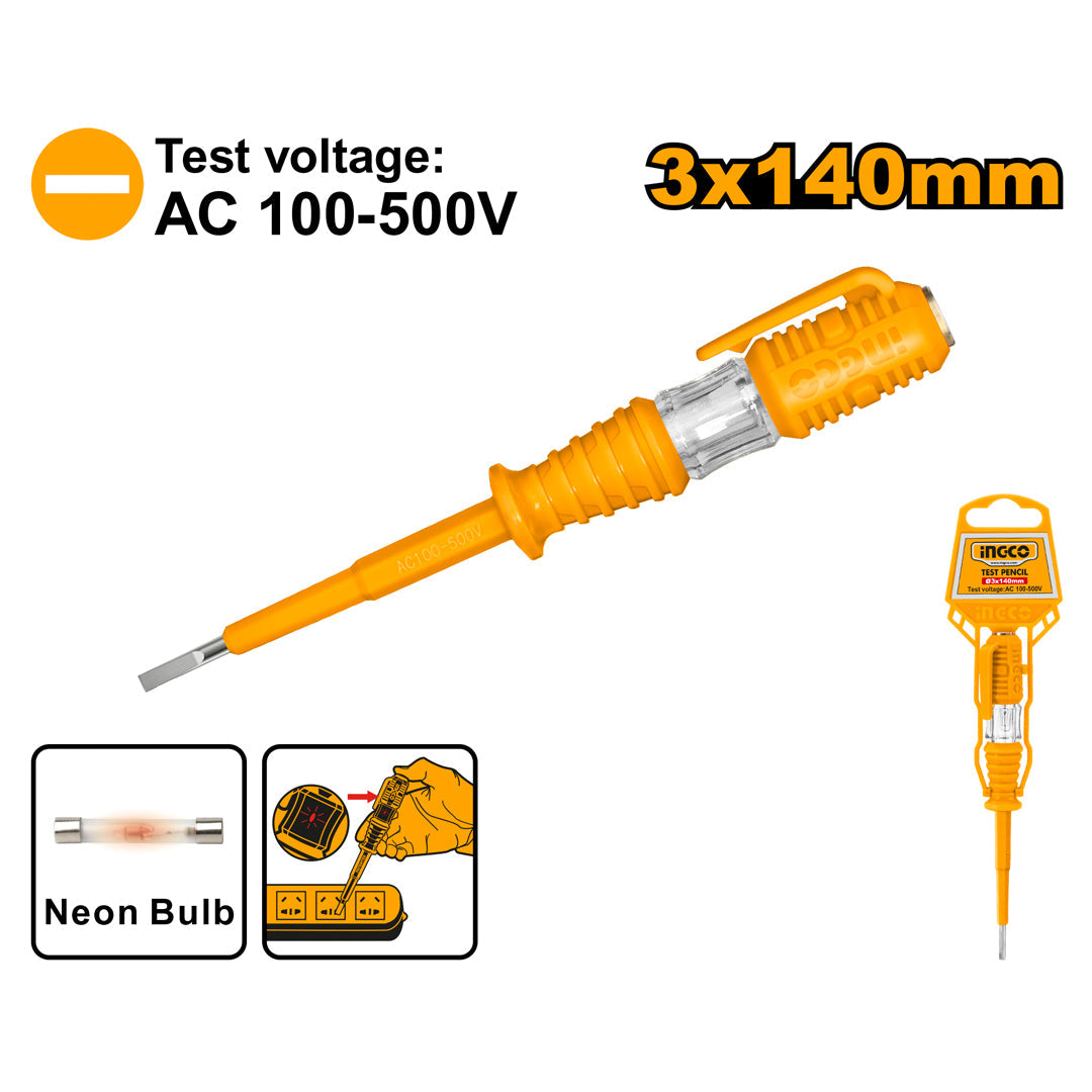 Ingco Test Pencil Light AC Voltage Tester HSDT1908 / HSDT1408