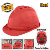 ingco safety helmet 100% pe shell with vents sold per piece ing-ht alternate view