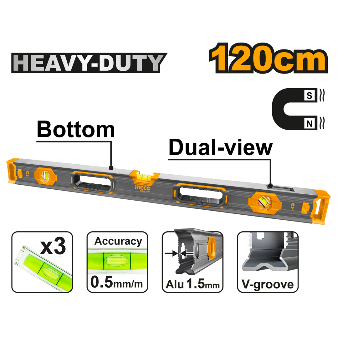 Spirit Level Bar Powerful Magnetic Base HSL68120