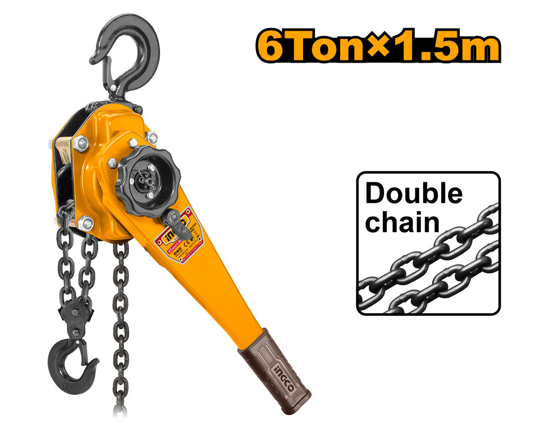 Ingco Heavy Duty Professional Line 6000kg | 6 Tons Lever Key / Lever Block HSLB0060