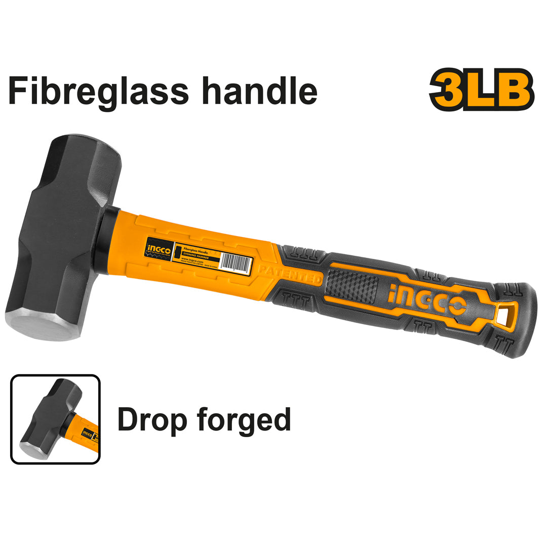 3Lb Sledge Hammer Fiberglass Handle HSLH8803