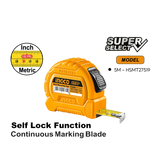 Steel Tape Measure Double Button w/ Pure ABS 5 Meter HSMT27519 ING-MT