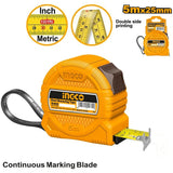 ingco self-lock steel measuring tape measure double button w/ pure abs 3m/5m ing-ht alternate view