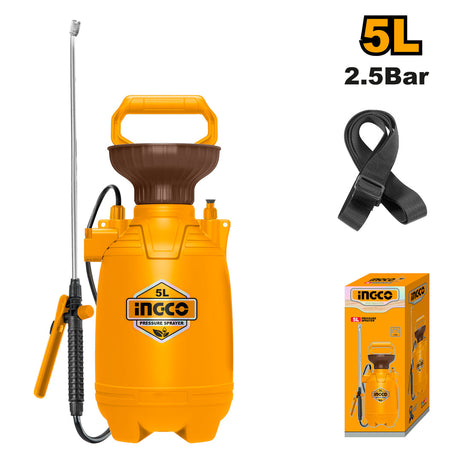 Ingco 5L/8L Pressure Mist Disinfectant Knapsack Spray Pesticide Garden Fertilizer Sprayer HSPP30502 - Winland Depot