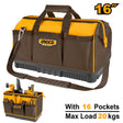 Ingco 16 Inch Basket Tools Bag Storage Box Organizer with 16 Pockets HTBG08 - Winland Depot