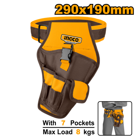 INGCO waist tool bag belt drill holster organizer HTBP030128
