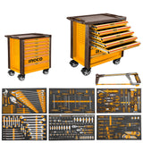 (328pcs Tool Chest Set) Roller Cabinet with 7pcs Drawers HTCS273281 ING-TS