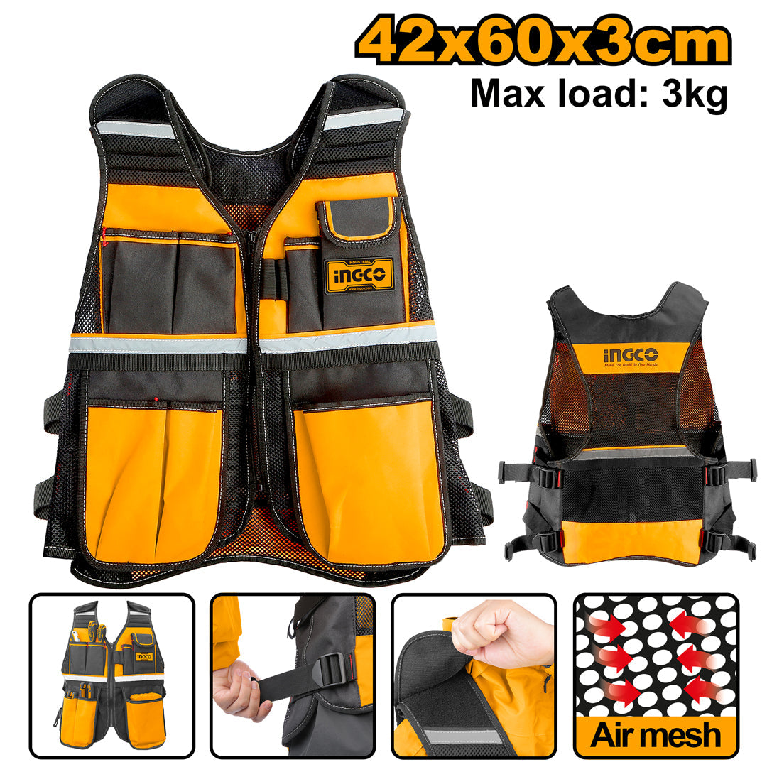 Ingco Tool Vest Max 3KG 7 Pockets HTVT0901