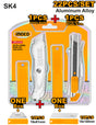 Ingco 22 Pcs 180mm (7 Inch) Aluminum Utility Knife Cutter Set HUK180225 - Winland Depot
