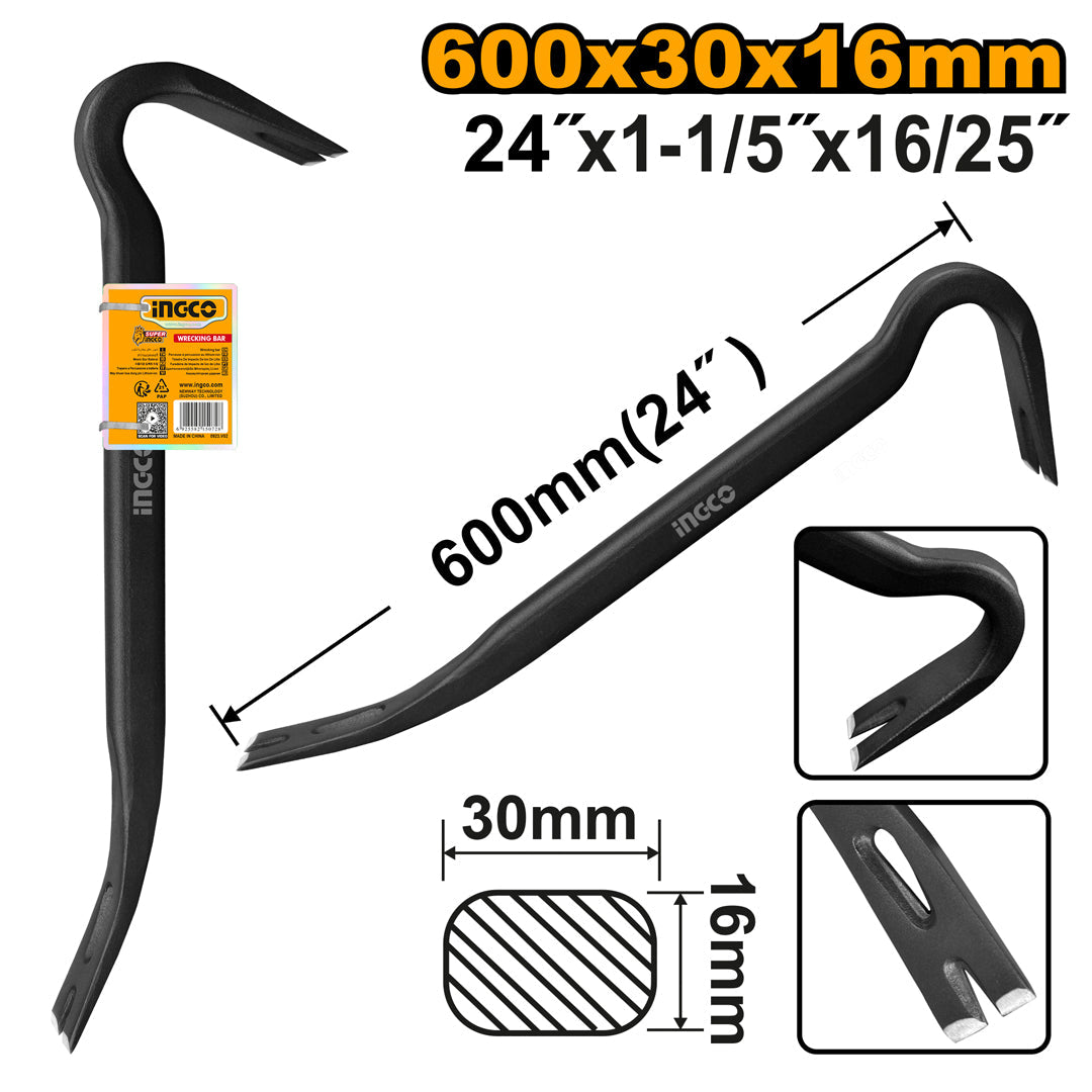 Ingco Wrecking Bar 24 Inch HWBA01242
