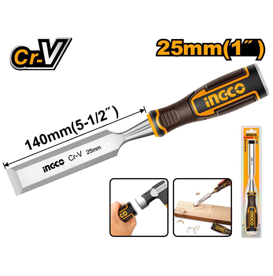 Ingco Industrial Wood Carving Hand Chisel HWC0825
