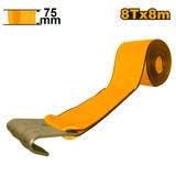 Winch Strap With Flat Steel Hook 8T x 8m HWSP0808 ING-AC