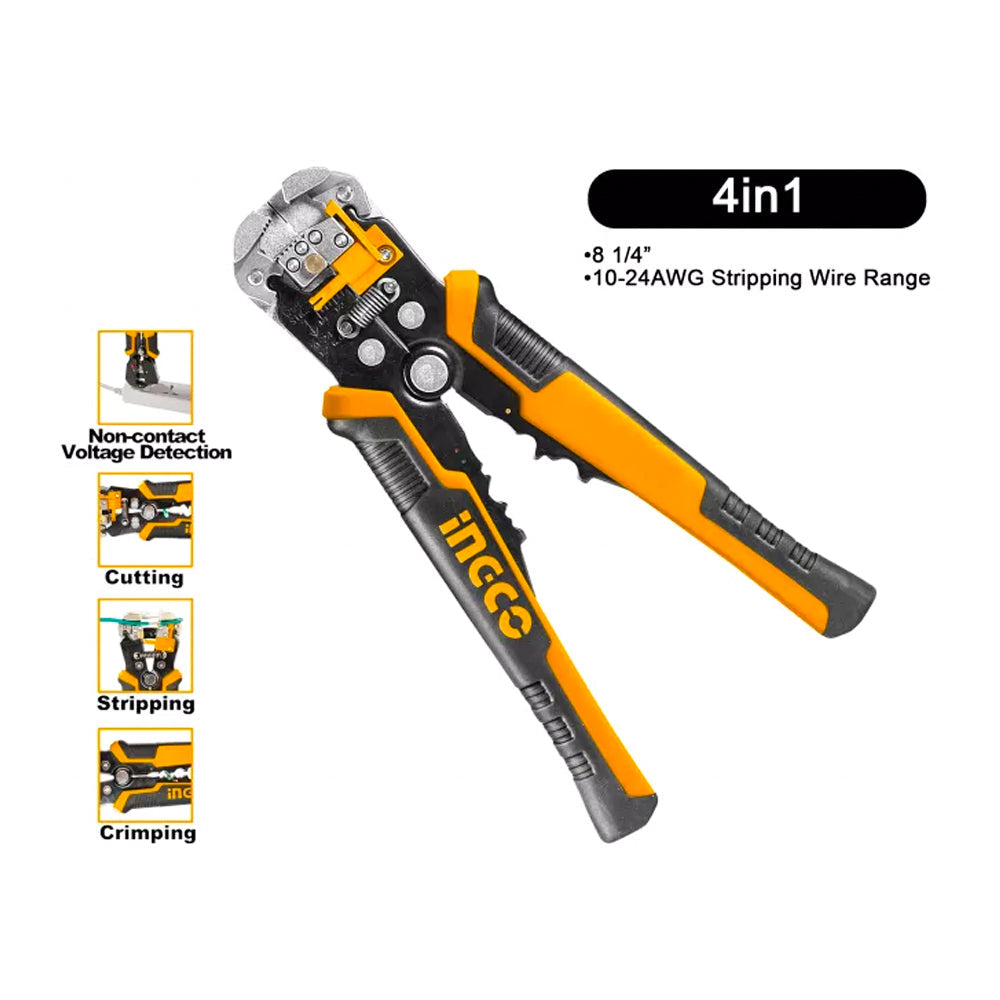 Ingco Automatic Wire Stripper 4 in 1 Multi Function HWSP102429