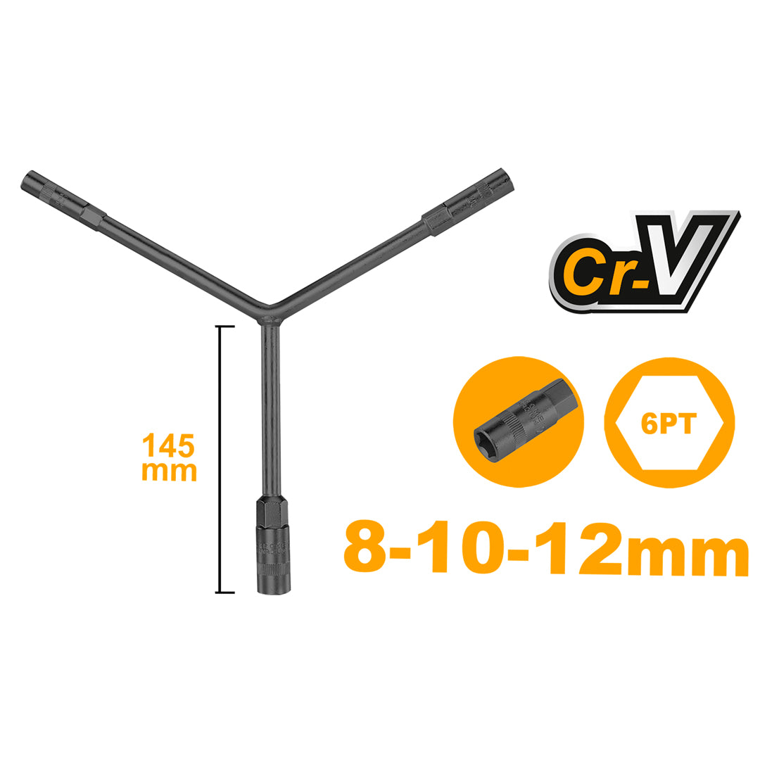 Y-Type Socket Wrench 8-10-12mm HYSWB081012