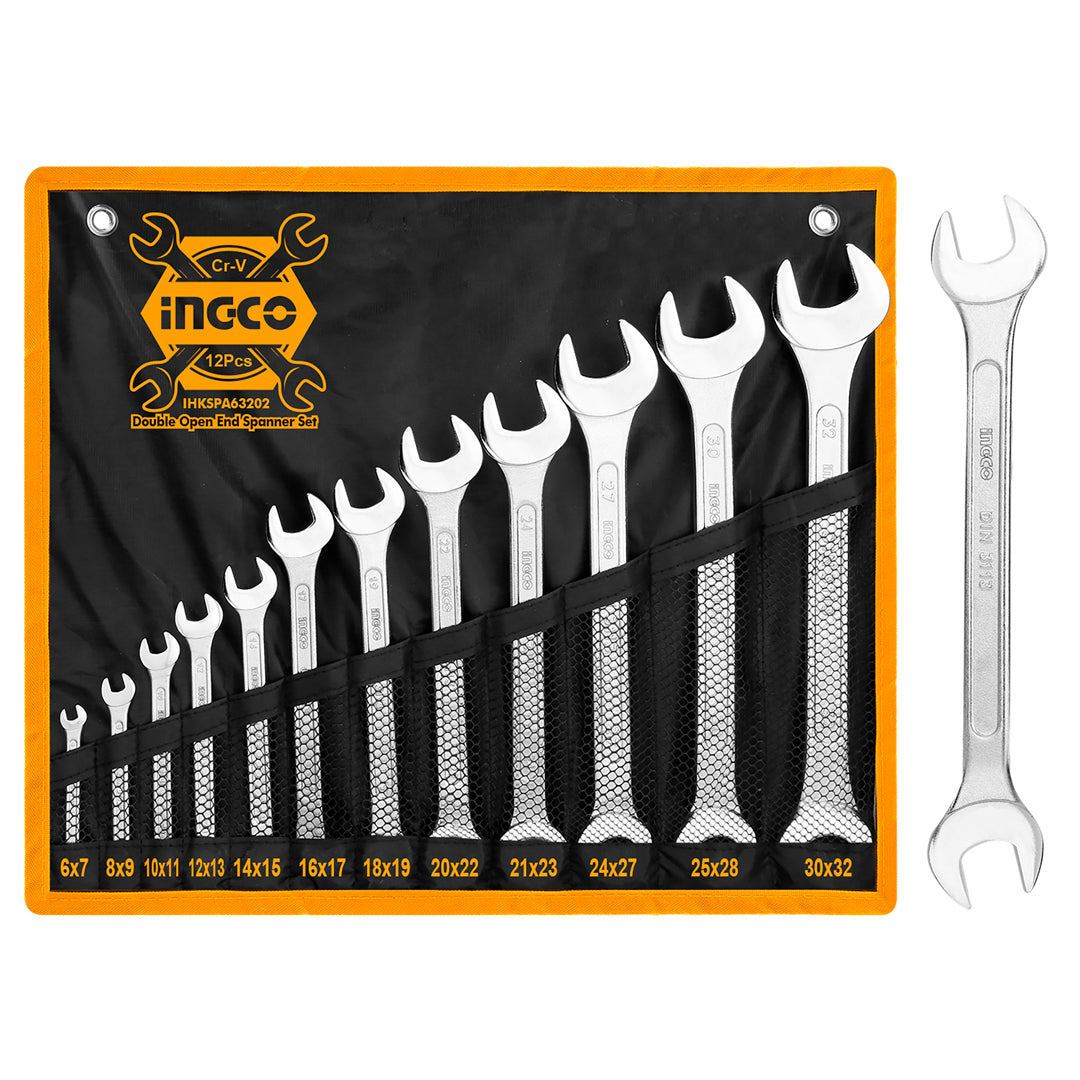 Double Open End Spanner Set Set 6mm-32mm IHKSPA63202