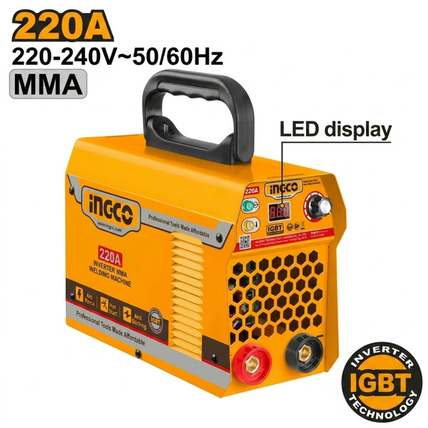 INGCO Portable Welding Machine Inverter IGBT ARC MMA ING-SS