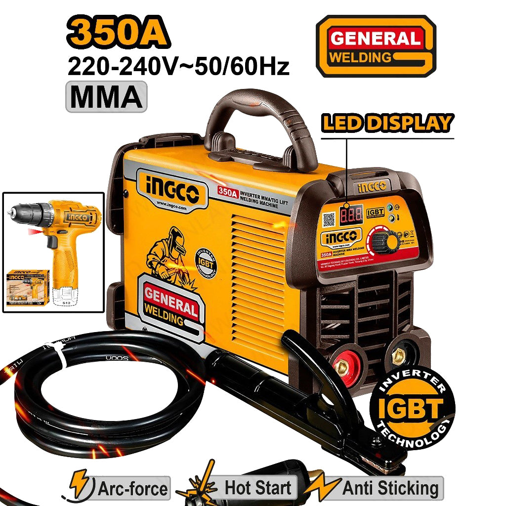 [Free Cordless Drill ] INGCO Portable Welding Machine Inverter IGBT ARC MMA ING-WM