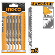 Ingco 5 Pcs Jigsaw Blade JSBT101D - Winland Depot