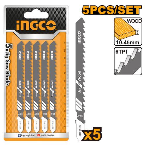 Ingco 5 Pcs Jigsaw Blade JSBT101D - Winland Depot
