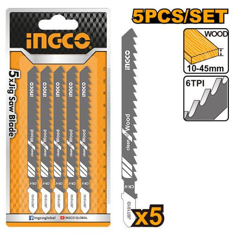 Ingco 5 Pcs Jigsaw Blade JSBT101D - Winland Depot