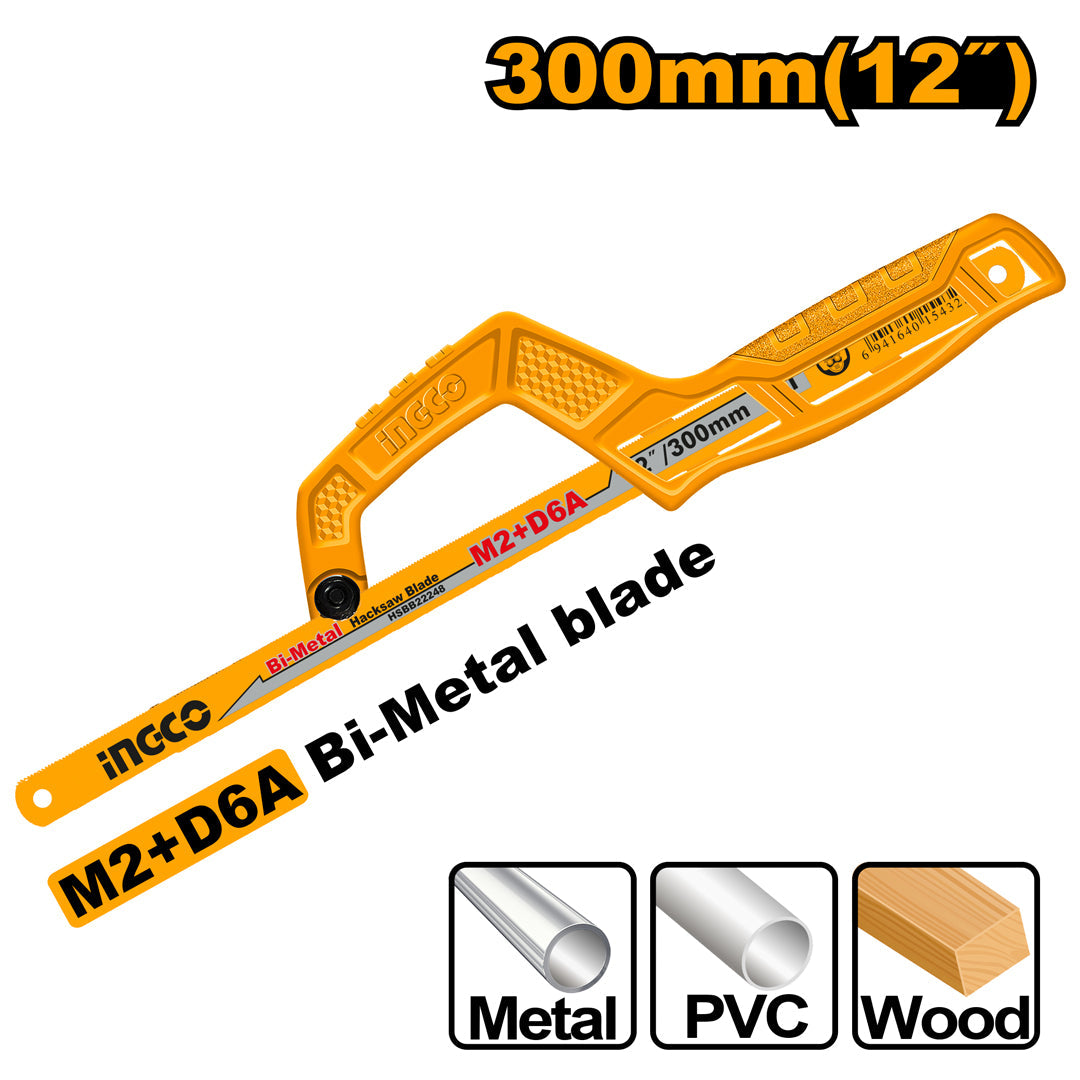 Ingco Mini Hacksaw Frame 10" / 12" MHHF1504
