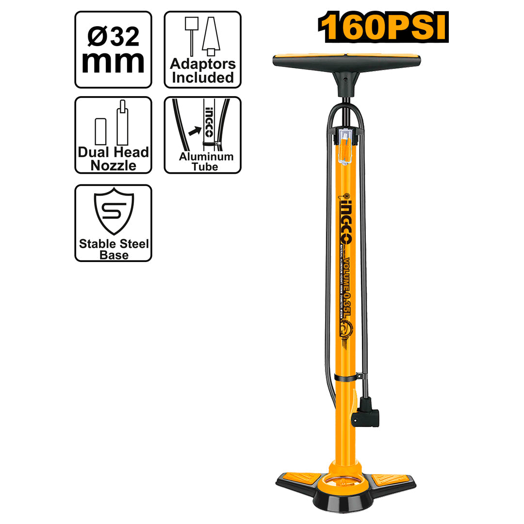 Ingco Hand Pump Steel Base Anti-slip Foot Pad MPP3201