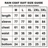 Industrial Rain Coat Suit Set with Zipper & Pocket HRCTSKT031.M ING-RC