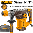 Ingco 1500W industrial rotary hammer drill for mining