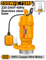 INGCO Submersible Water Pump 550W 0.75HP