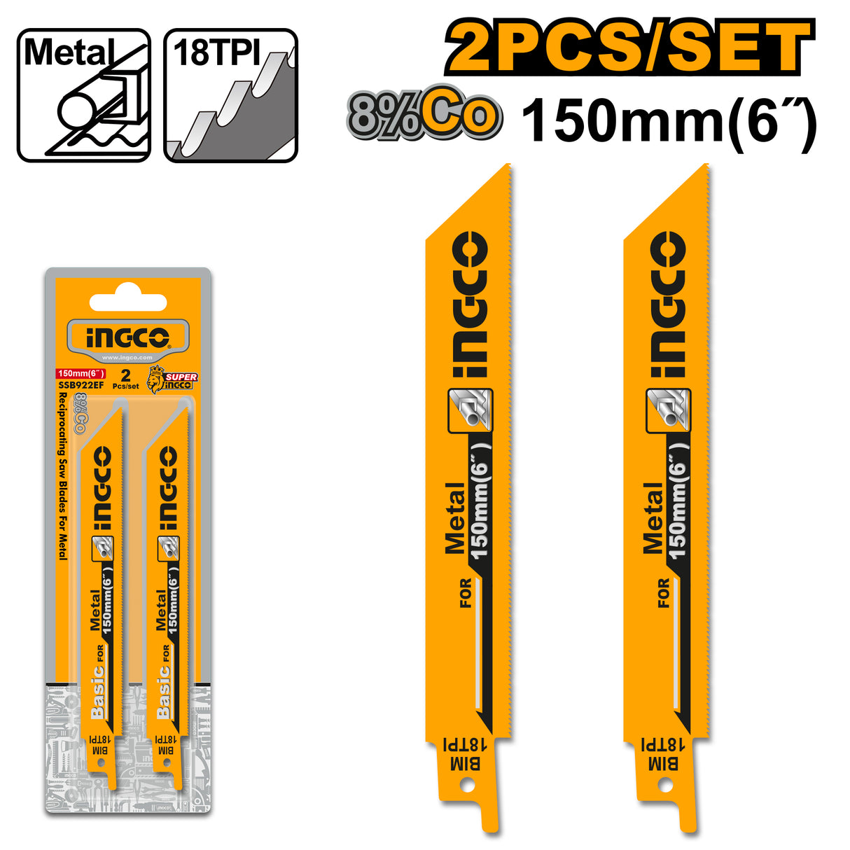 Reciprocating Saw Blade for Metal SSB922EF