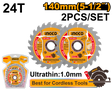 INGCO 140mm ultra-thin TCT saw blade for wood cutting
