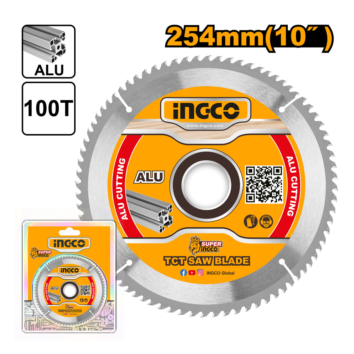 10 Inch TCT Saw Blade for Aluminum TSB3254210