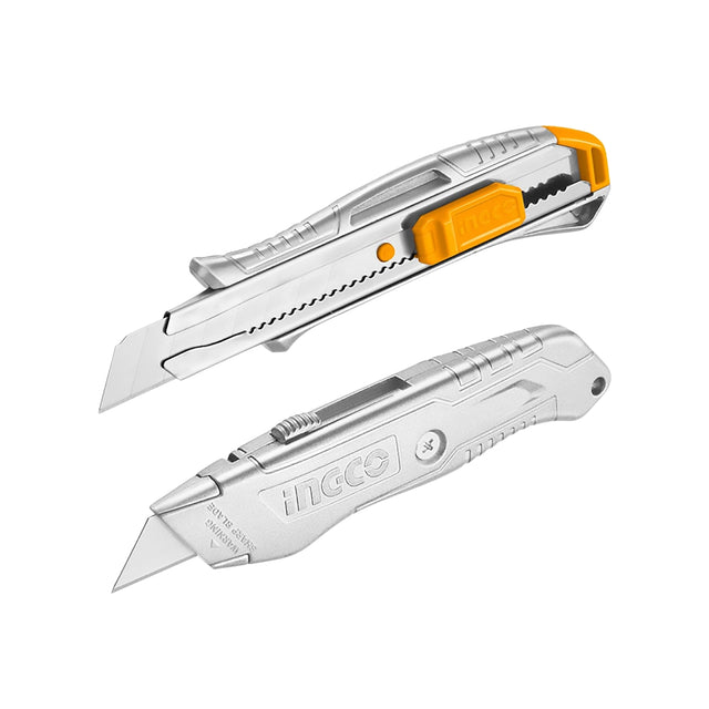 ingco aluminum utility knife cutter set huk180225 ing-ht product photo