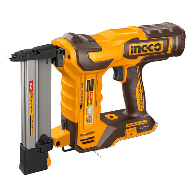 ingco p20s/ /set nails lithium-ion brushless motor cordless brad nailer kit- product photo