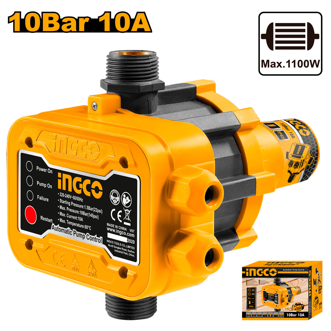 Ingco Automatic Pump Control Switch for Water Pump WAPS001