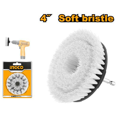 Ingco 4 Inch / 100mm Soft, Medium and Hard Bristle Brush WCBS1401 - Winland Depot