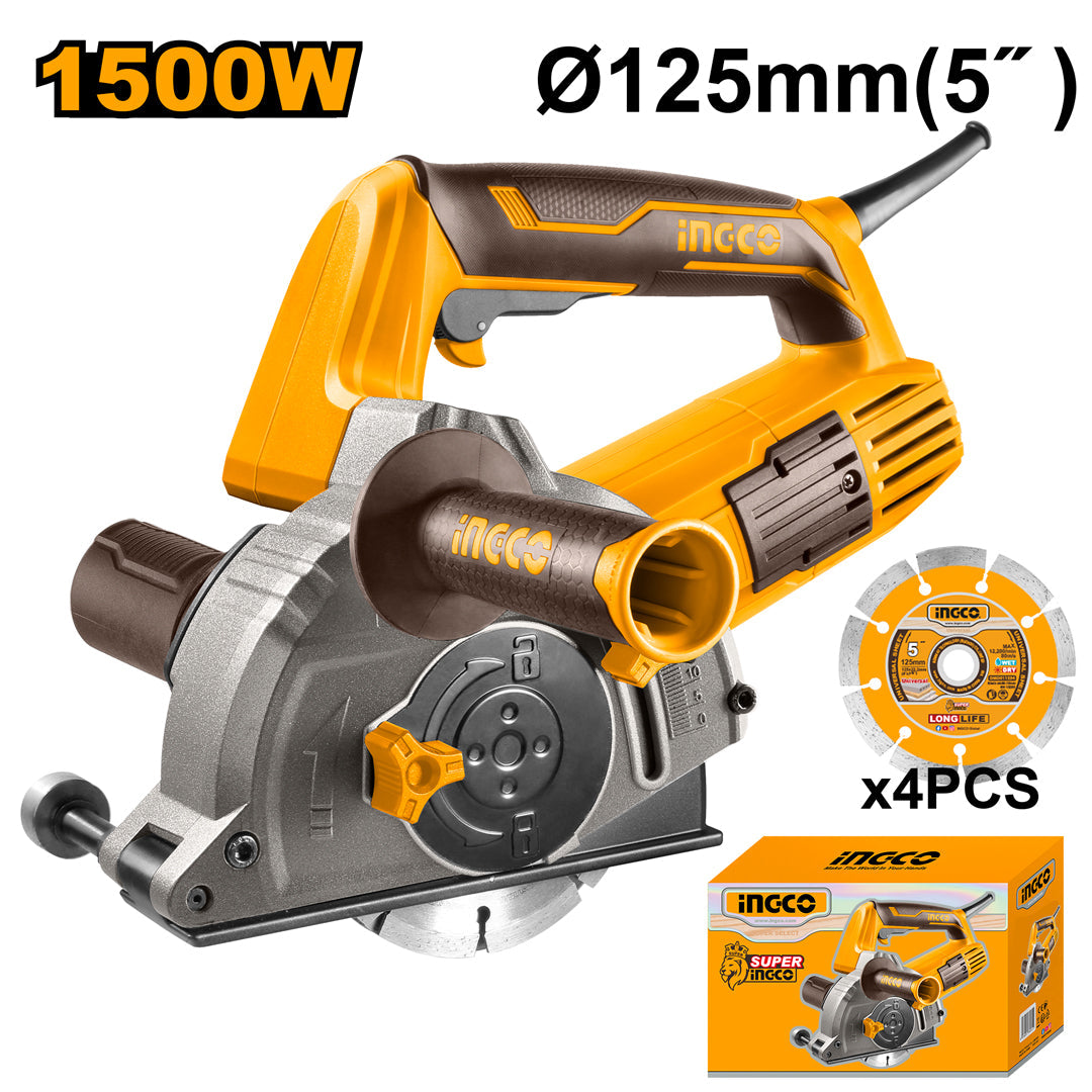 Ingco Concrete Wall Chaser Saw 125mm 1500W WLC15008