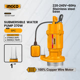 Ingco Submersible Water Pump 370W(0.5HP) | 550W (0.75HP) SPC370 | SPC550 (IPT)
