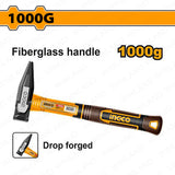 Ingco by Winland Machinist Hammer 1000g, 1500g, 2000g With Fiberglass Handle ING-HT